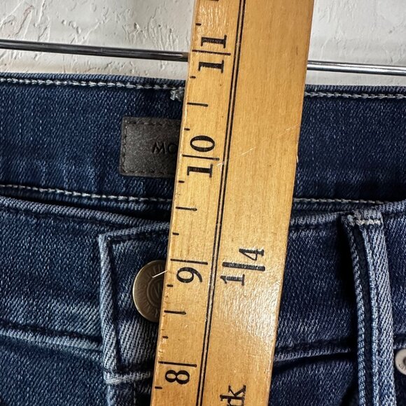 Mother Denim The Dropout Fray Moon Dark Jeans Womens 26 Stretch Comfort - Picture 10 of 13